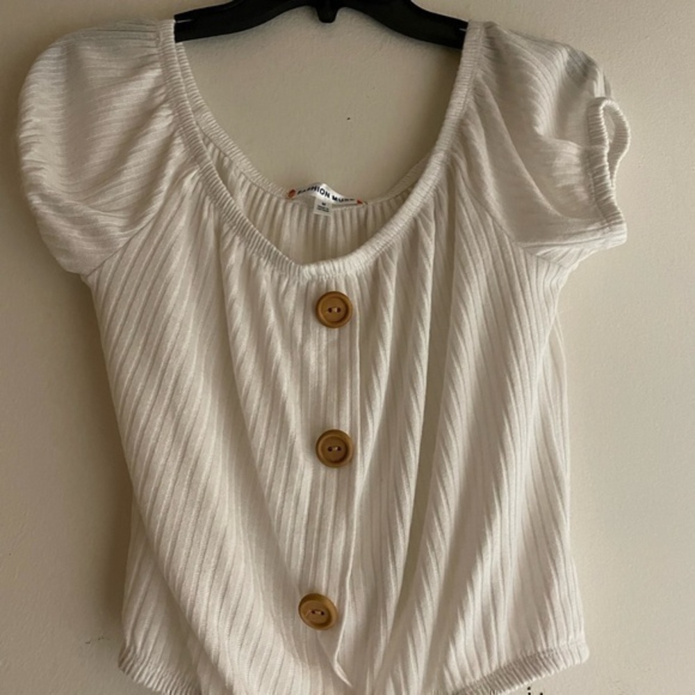 Fashion muse white top size medium